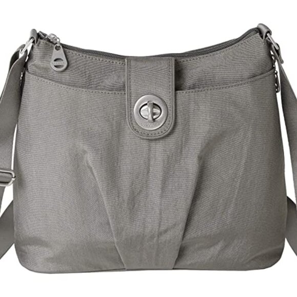 Baggallini Sorrento RFID Hobo Bag - Grey - Picture 1 of 8